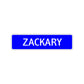Zackary Street Sign Children Name Room Plate
