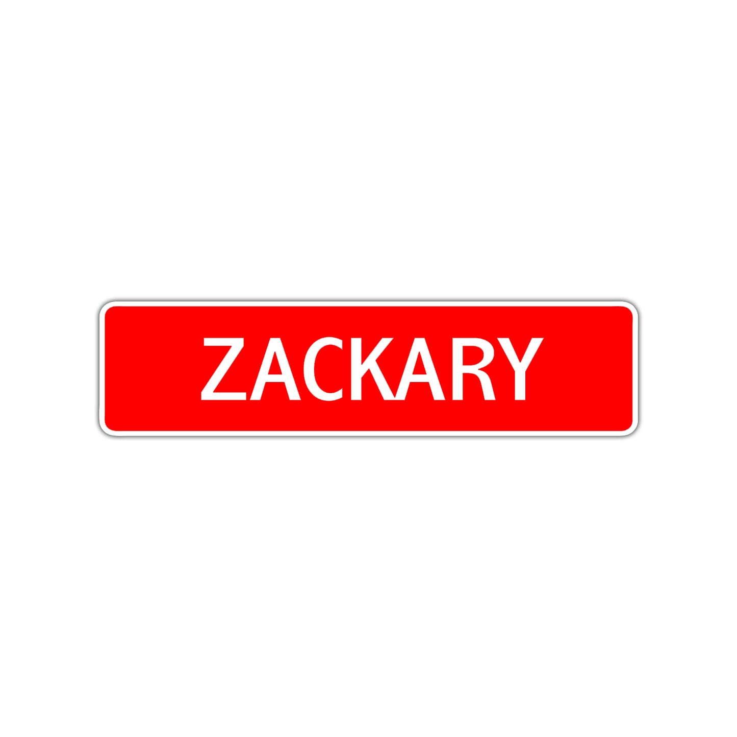 Zackary Street Sign Children Name Room Plate