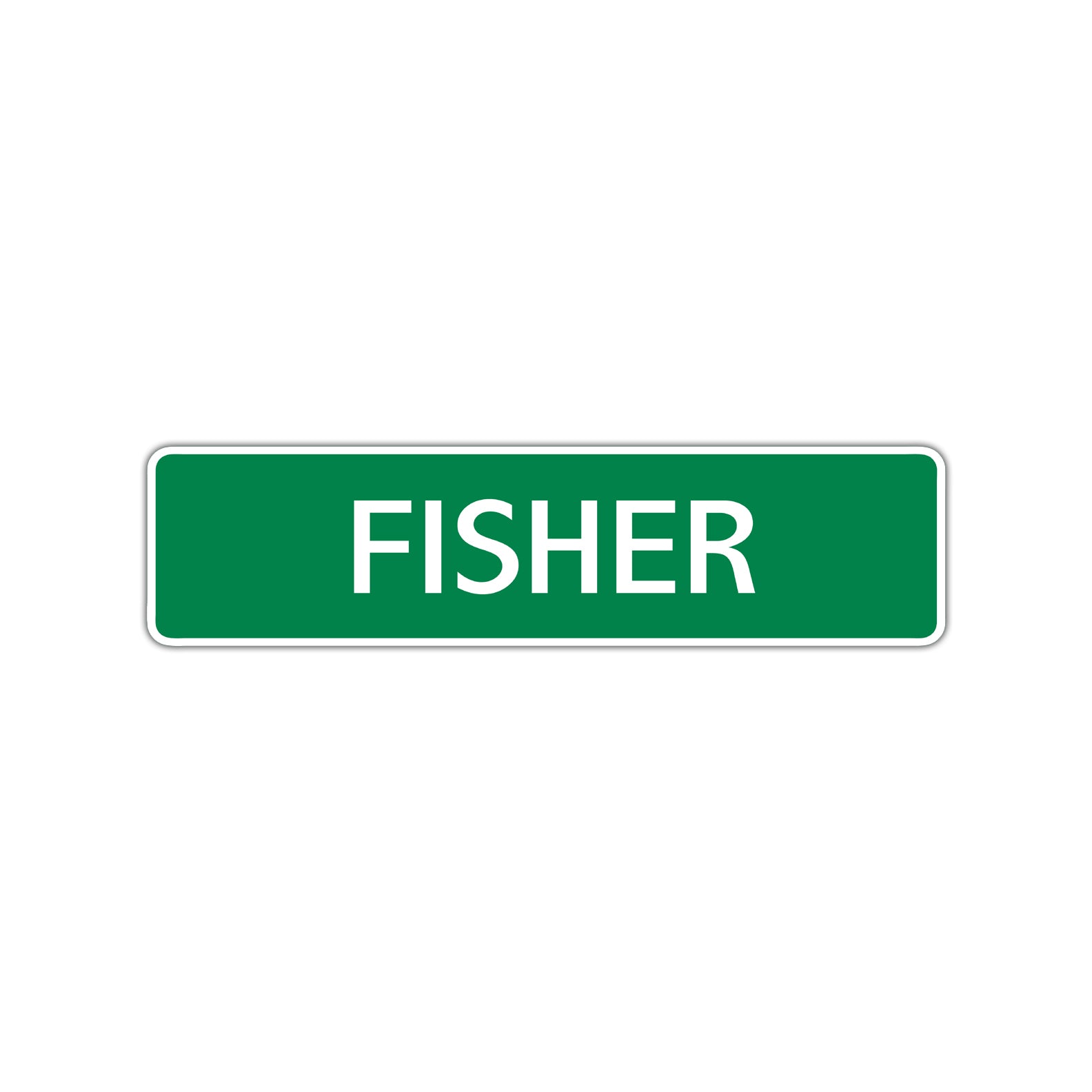 Fisher Street Sign Children Name Room Plate