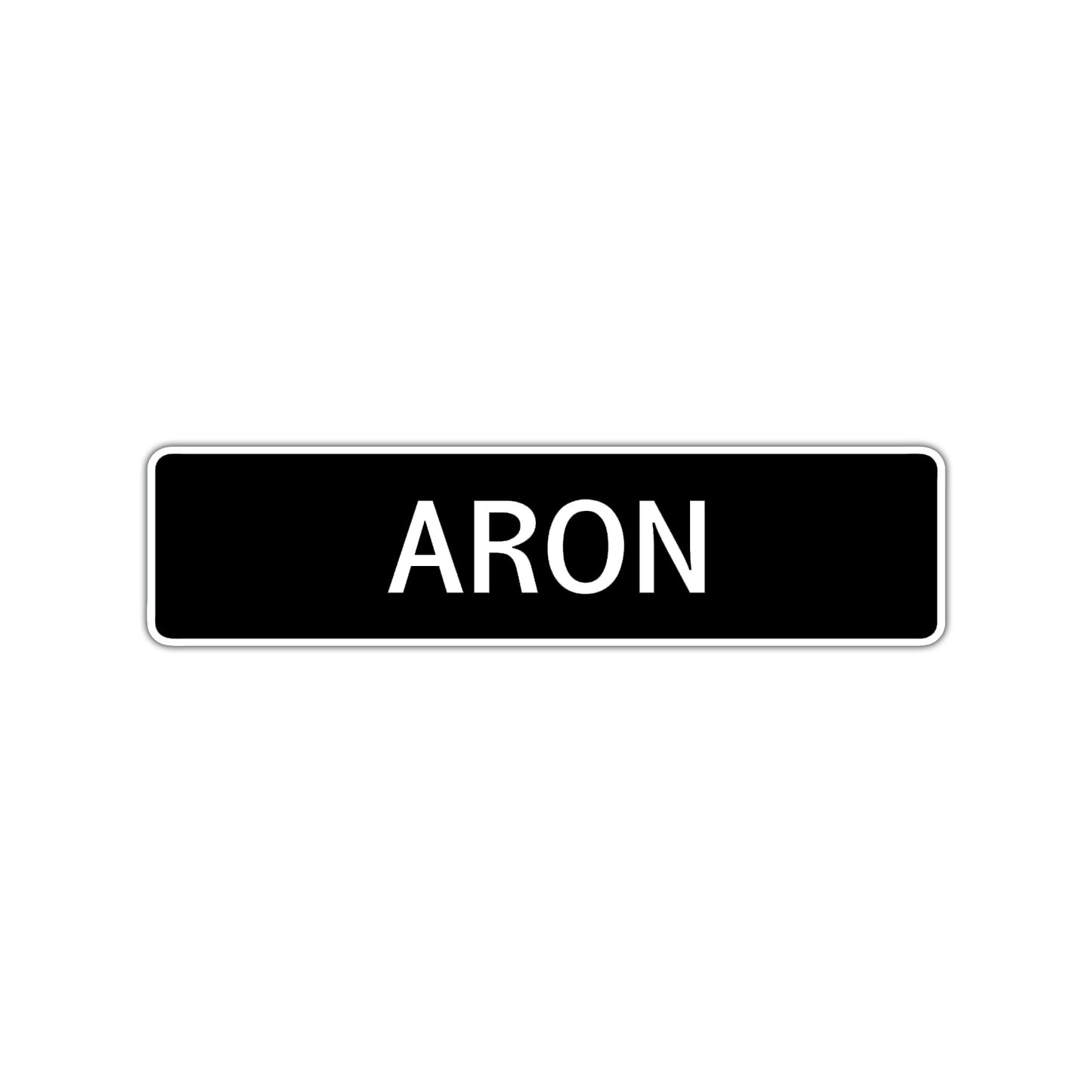 Aron Street Sign Children Name Room Plate