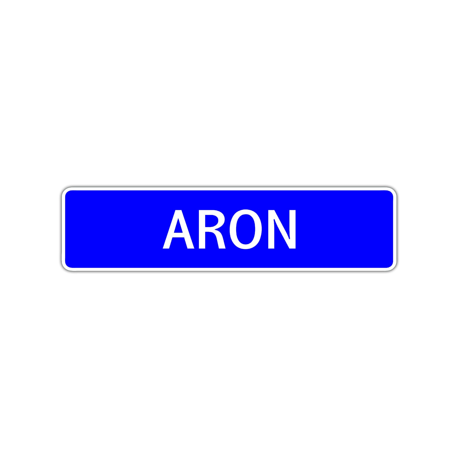 Aron Street Sign Children Name Room Plate