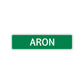 Aron Street Sign Children Name Room Plate