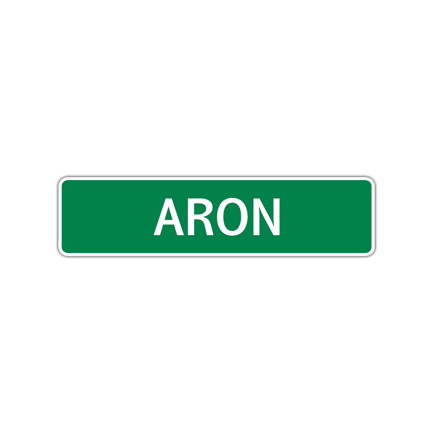 Aron Street Sign Children Name Room Plate