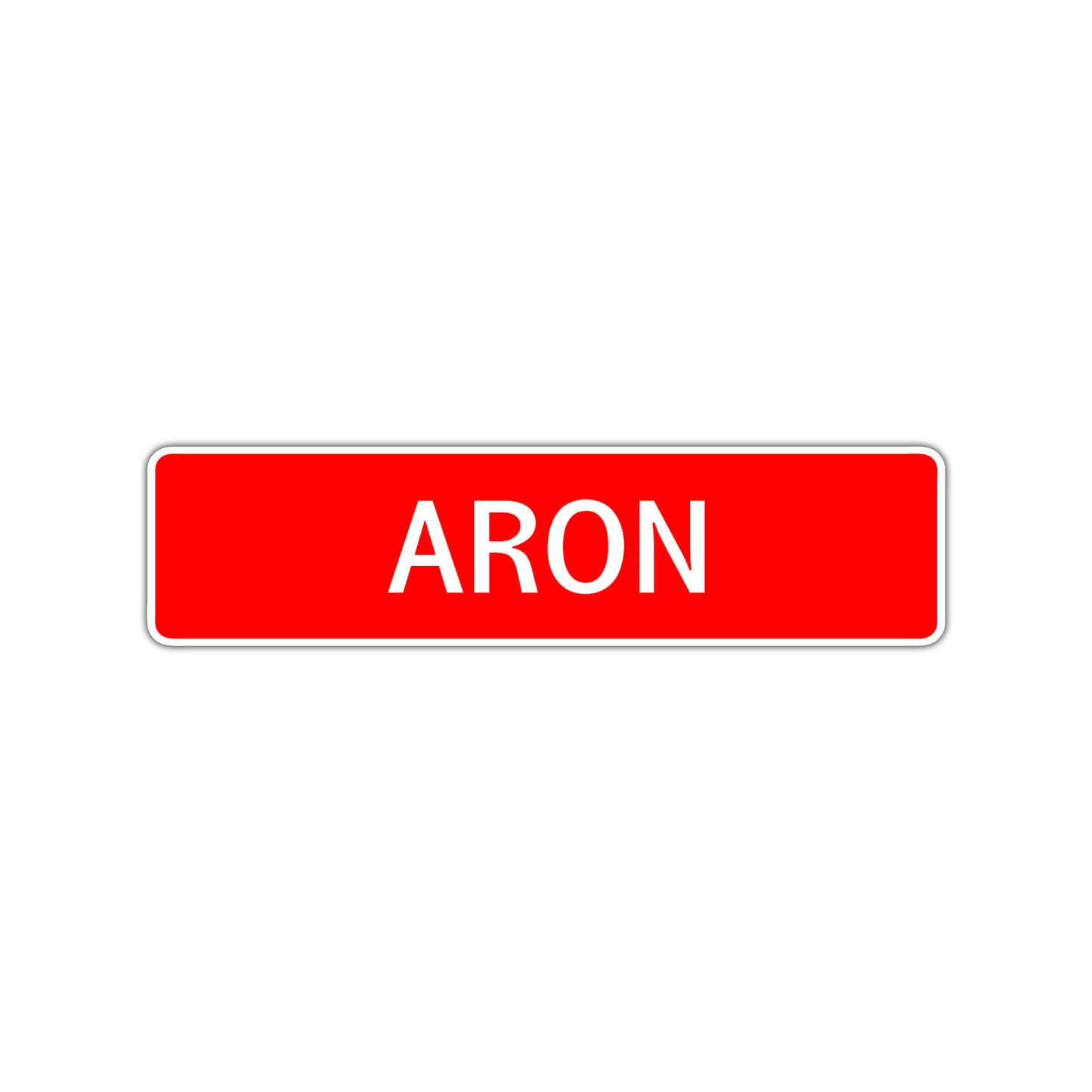 Aron Street Sign Children Name Room Plate