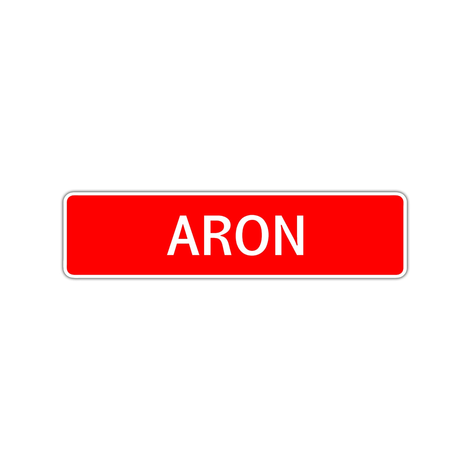 Aron Street Sign Children Name Room Plate