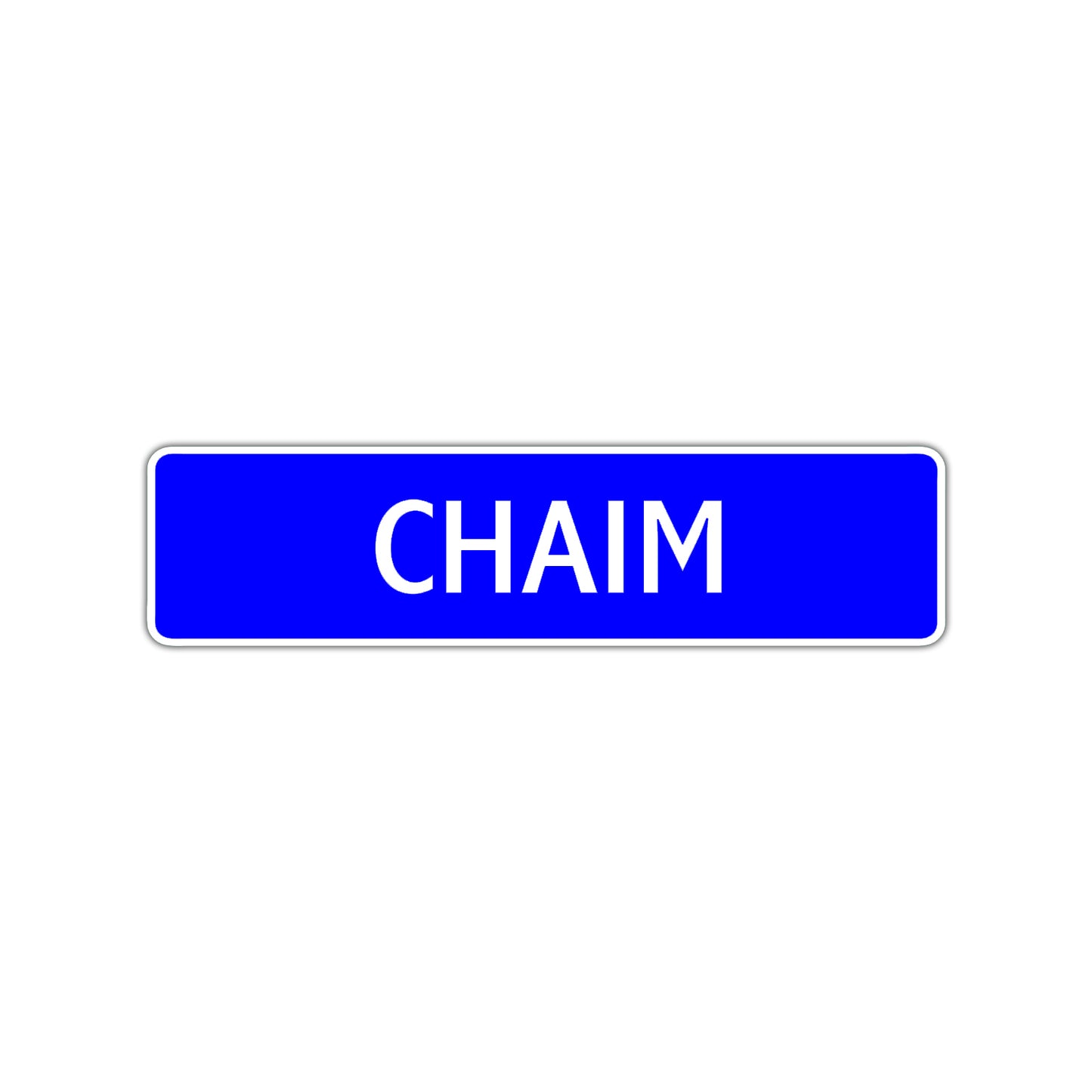 Chaim Street Sign Children Name Room Plate