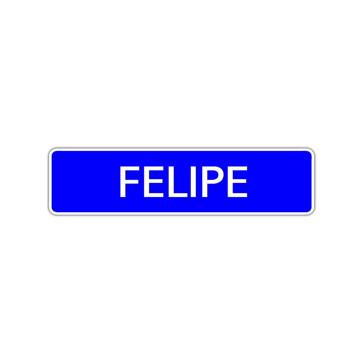 Felipe Street Sign Children Name Room Plate