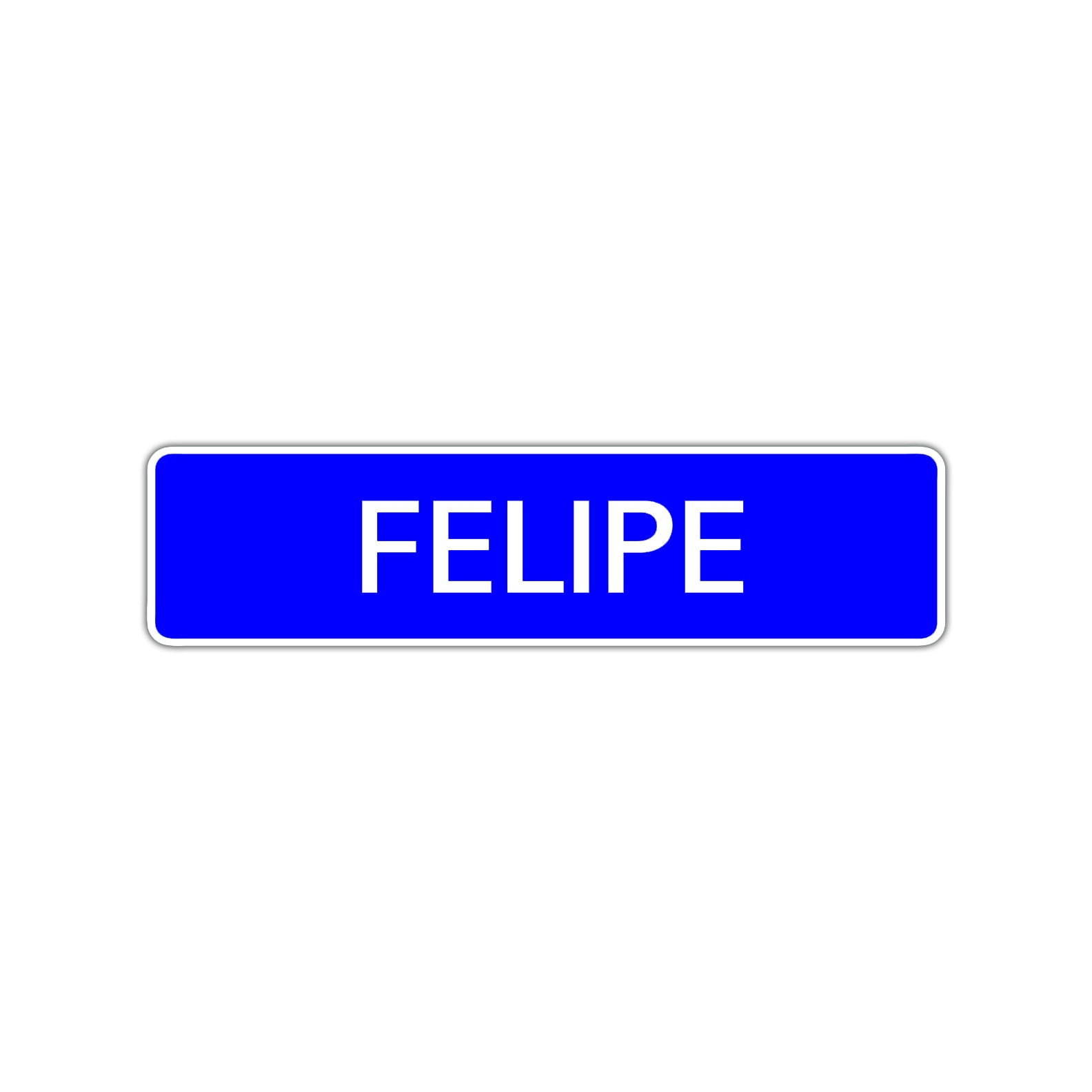 Felipe Street Sign Children Name Room Plate