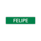 Felipe Street Sign Children Name Room Plate