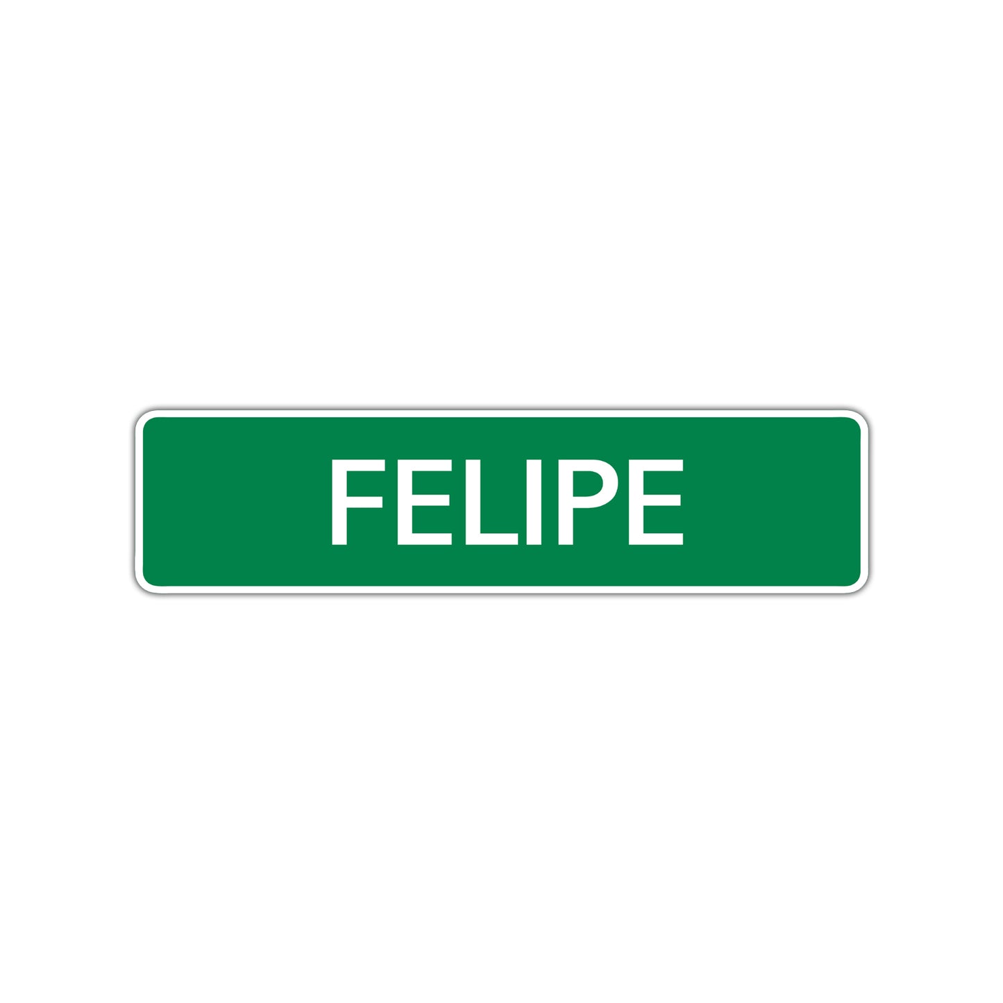 Felipe Street Sign Children Name Room Plate