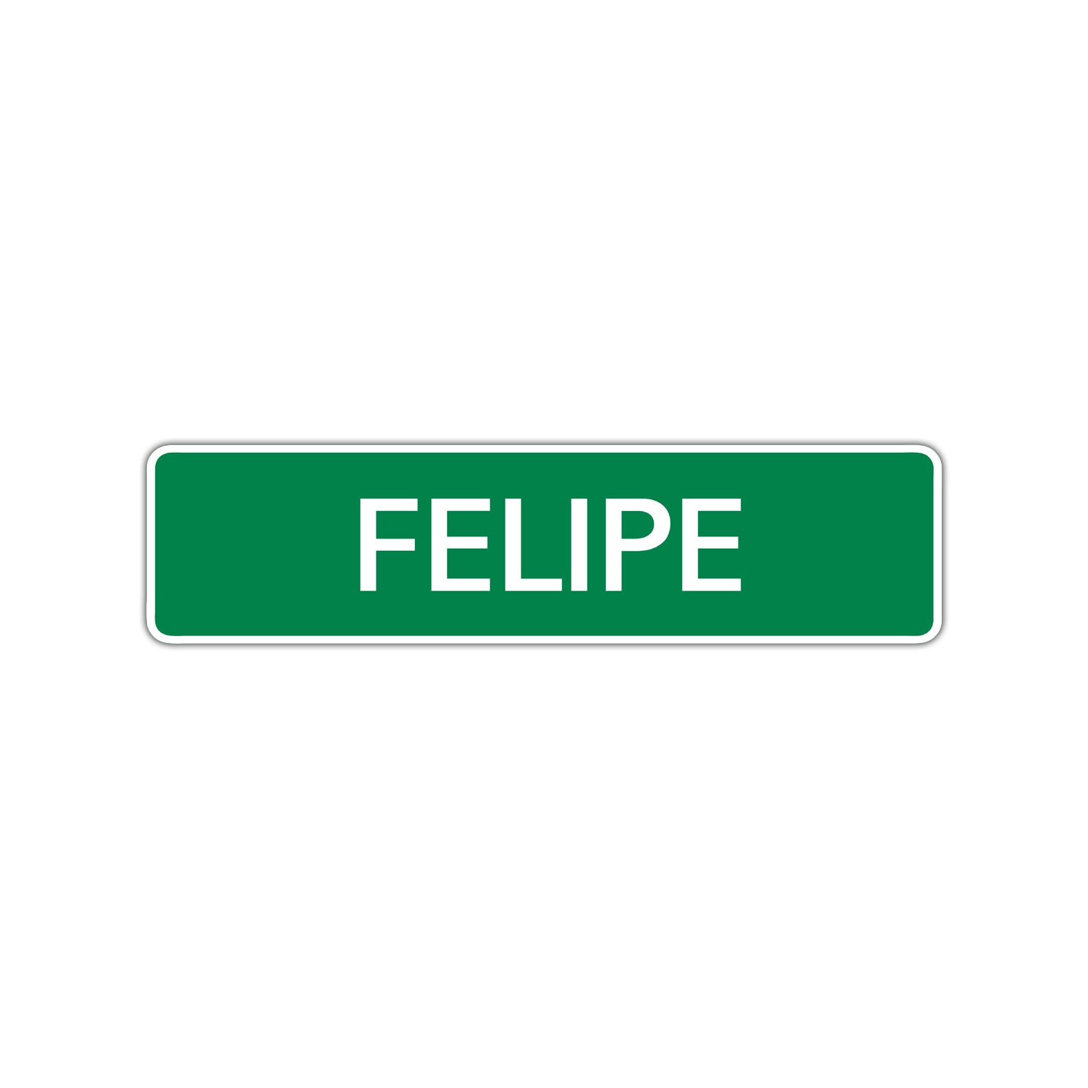 Felipe Street Sign Children Name Room Plate