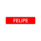 Felipe Street Sign Children Name Room Plate