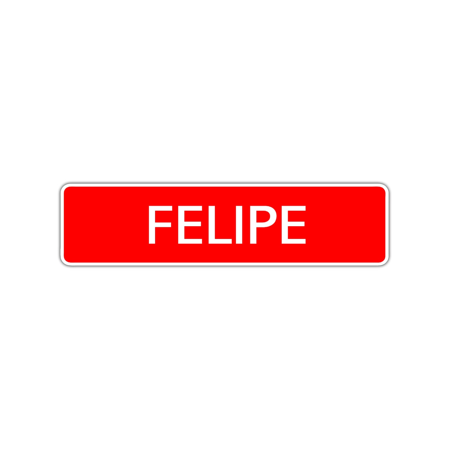 Felipe Street Sign Children Name Room Plate