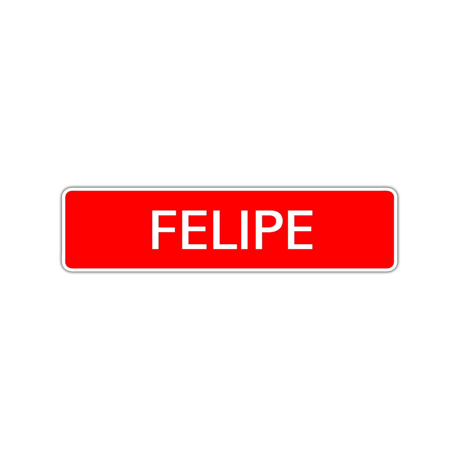 Felipe Street Sign Children Name Room Plate