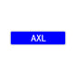 Axl Street Sign Children Name Room Plate