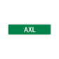 Axl Street Sign Children Name Room Plate