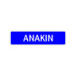 Anakin Street Sign Children Name Room Plate