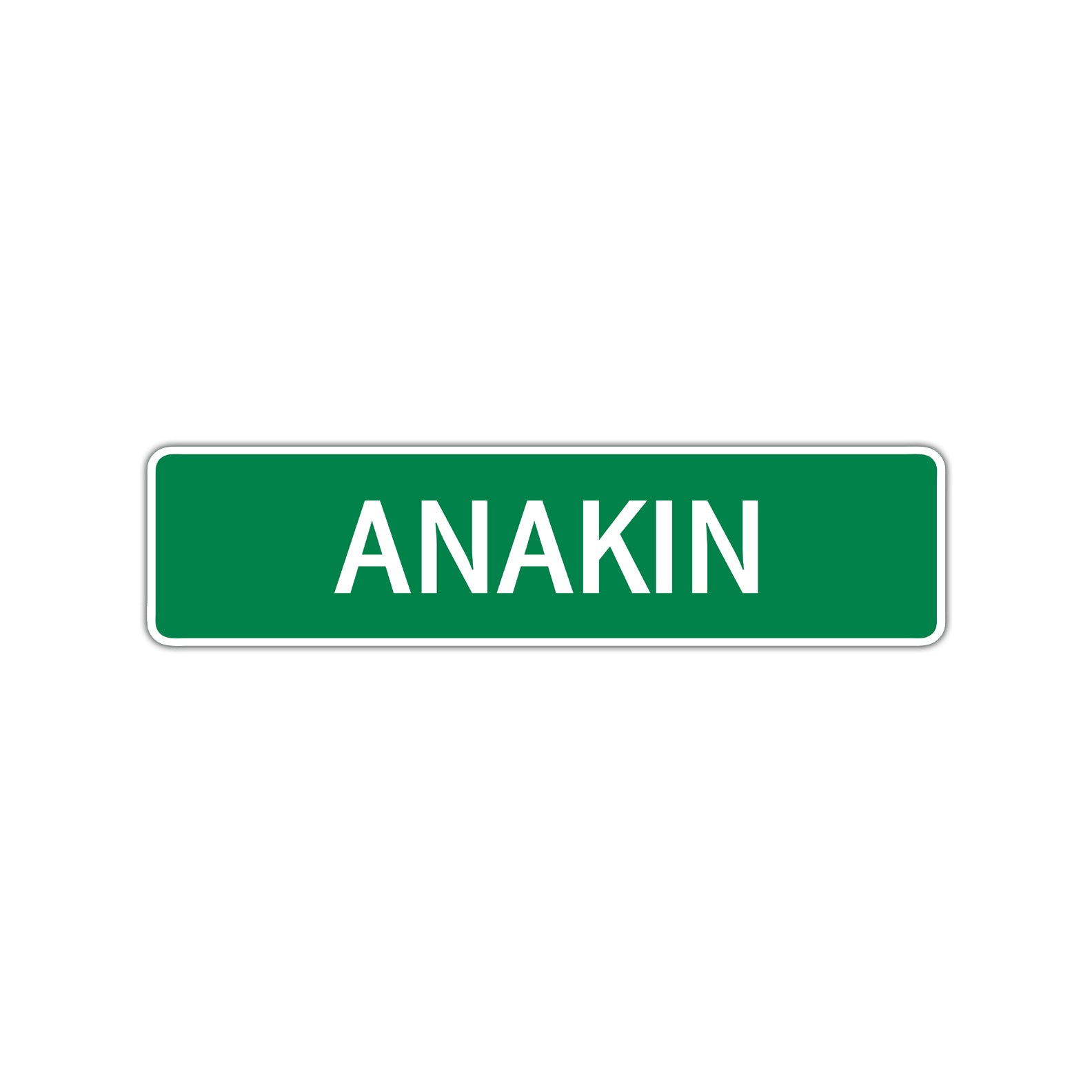 Anakin Street Sign Children Name Room Plate