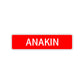 Anakin Street Sign Children Name Room Plate