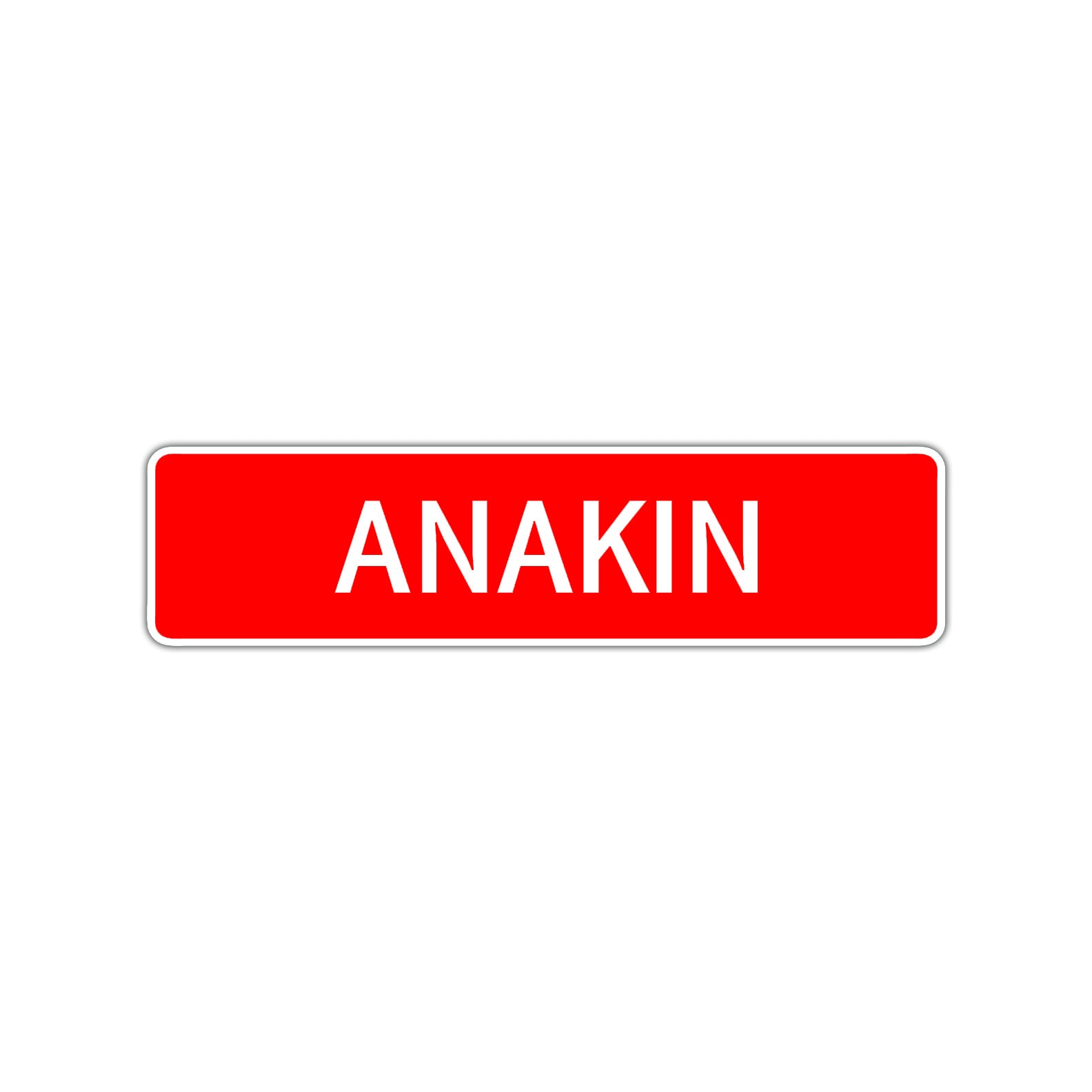 Anakin Street Sign Children Name Room Plate