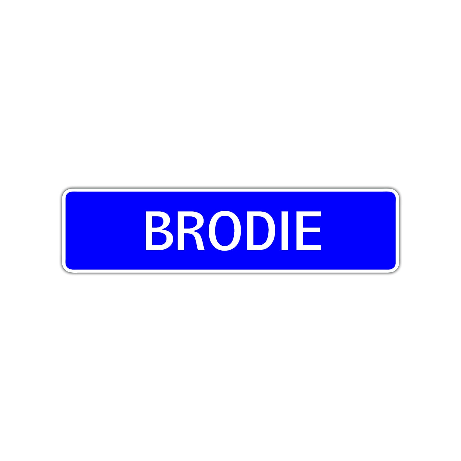 Brodie Street Sign Children Name Room Plate