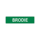 Brodie Street Sign Children Name Room Plate