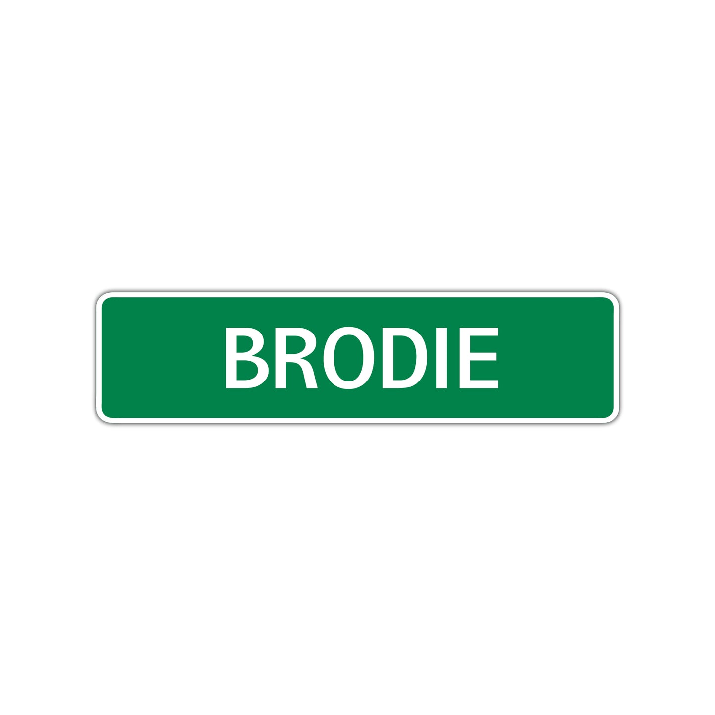 Brodie Street Sign Children Name Room Plate