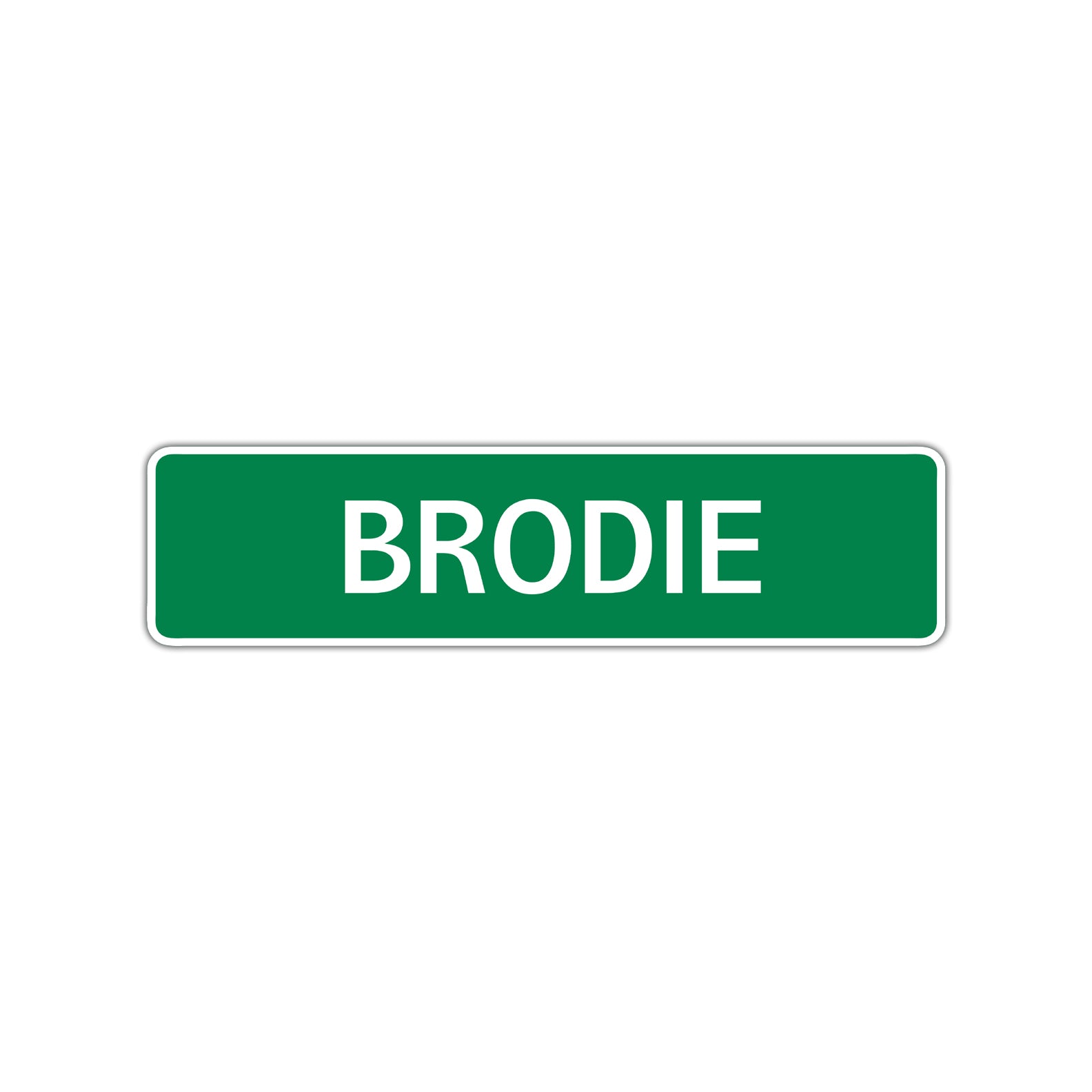 Brodie Street Sign Children Name Room Plate