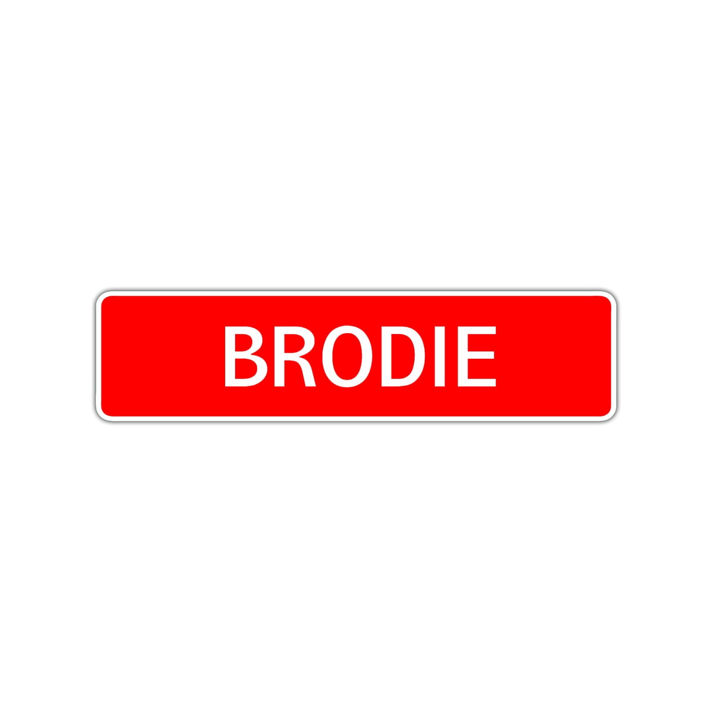 Brodie Street Sign Children Name Room Plate