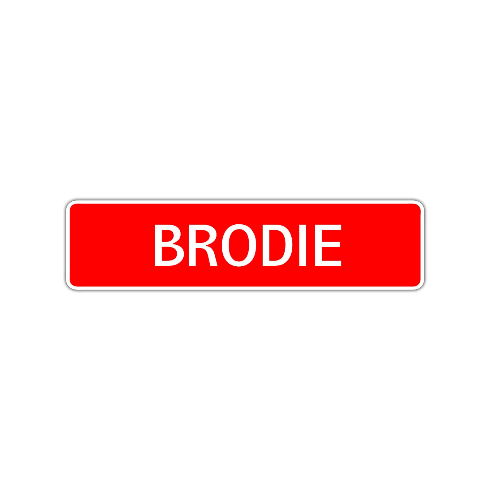 Brodie Street Sign Children Name Room Plate