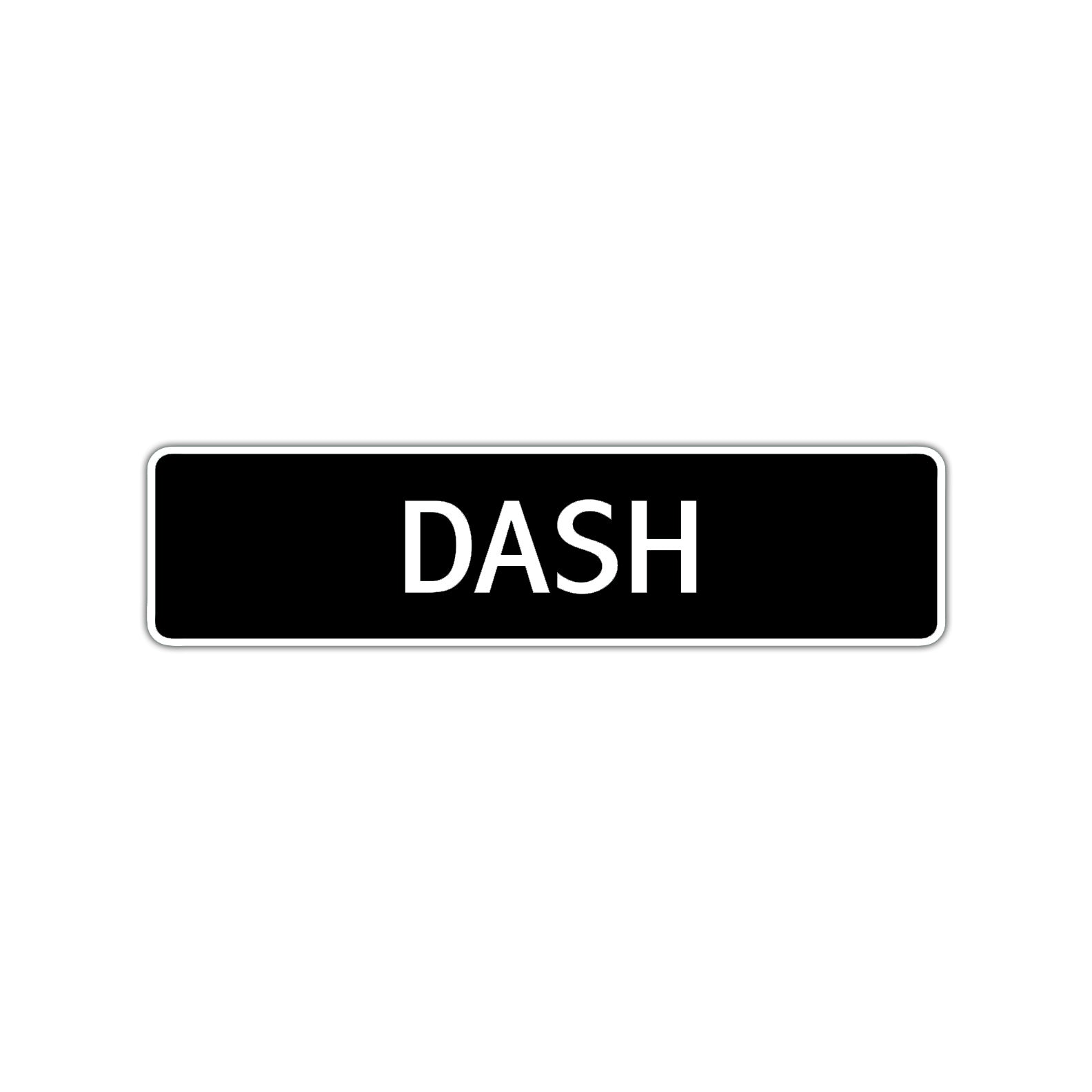 Dash Street Sign Children Name Room Plate