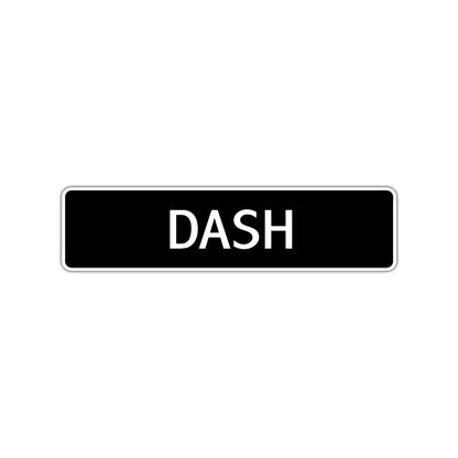 Dash Street Sign Children Name Room Plate