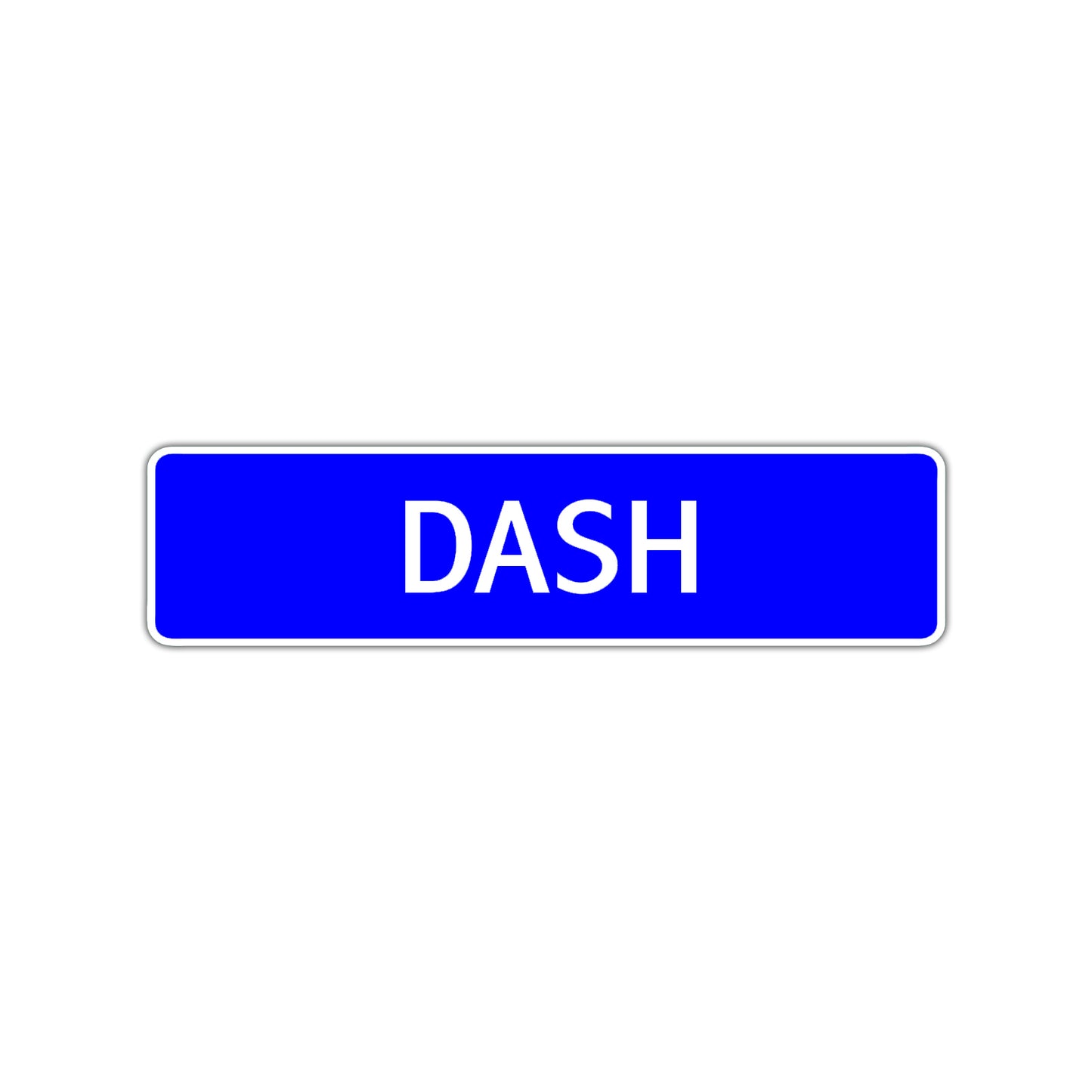 Dash Street Sign Children Name Room Plate