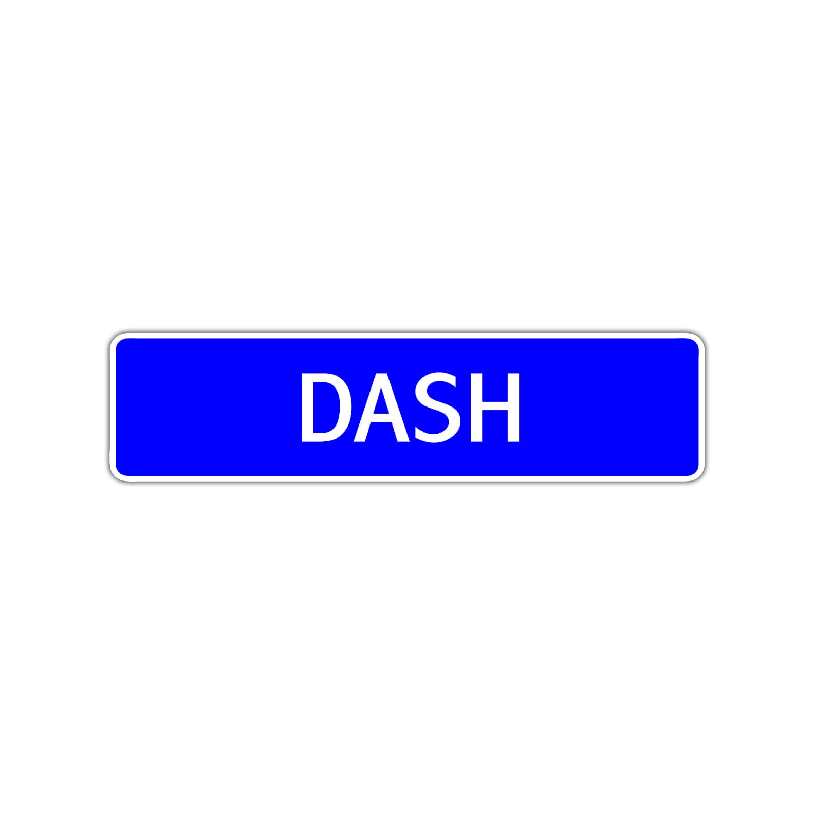 Dash Street Sign Children Name Room Plate