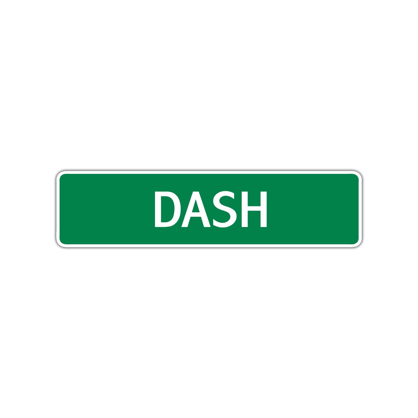 Dash Street Sign Children Name Room Plate