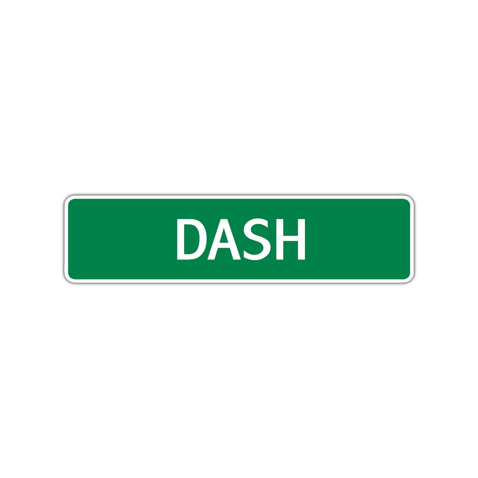 Dash Street Sign Children Name Room Plate