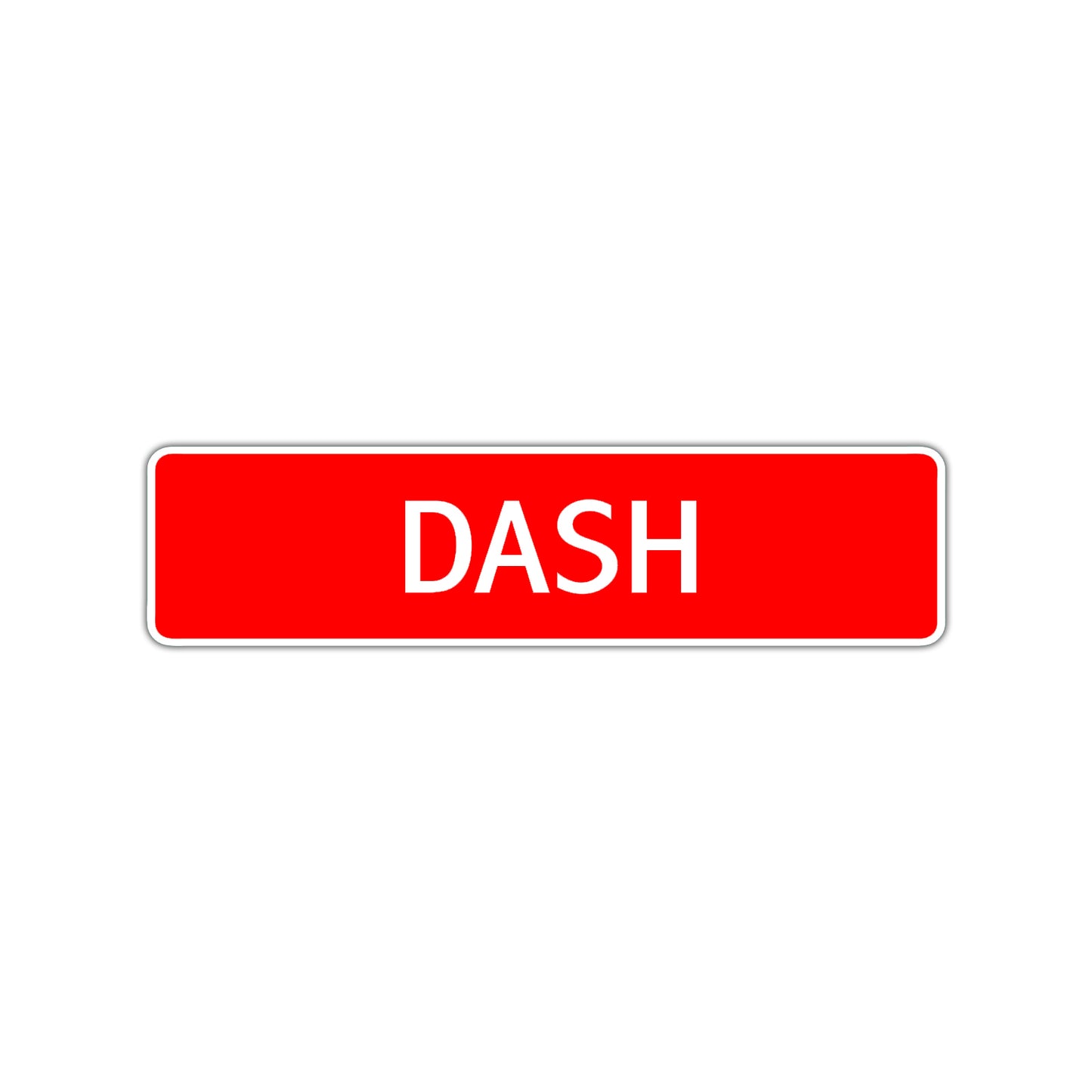 Dash Street Sign Children Name Room Plate