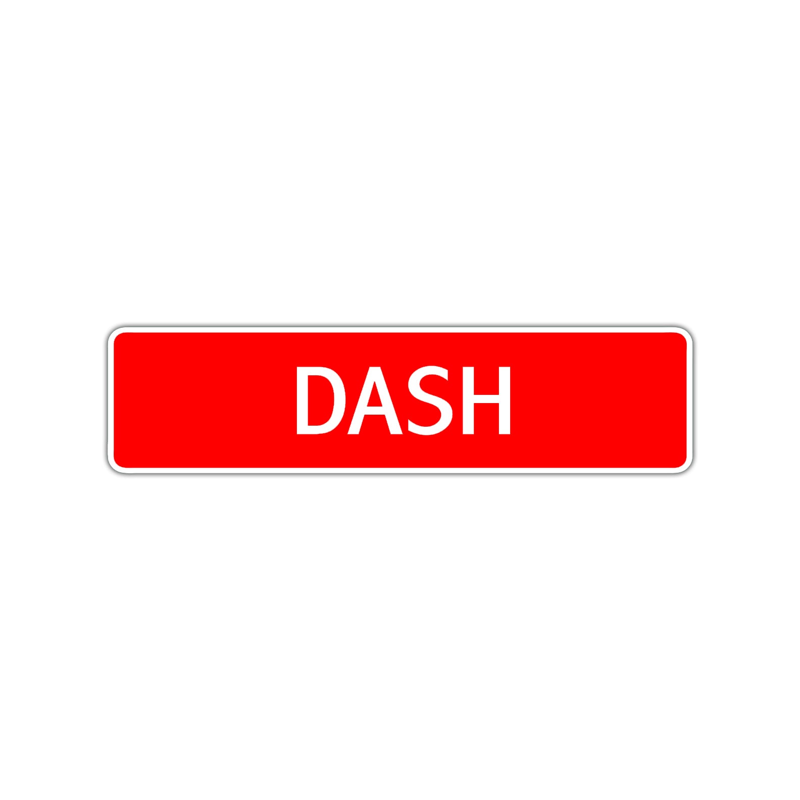 Dash Street Sign Children Name Room Plate