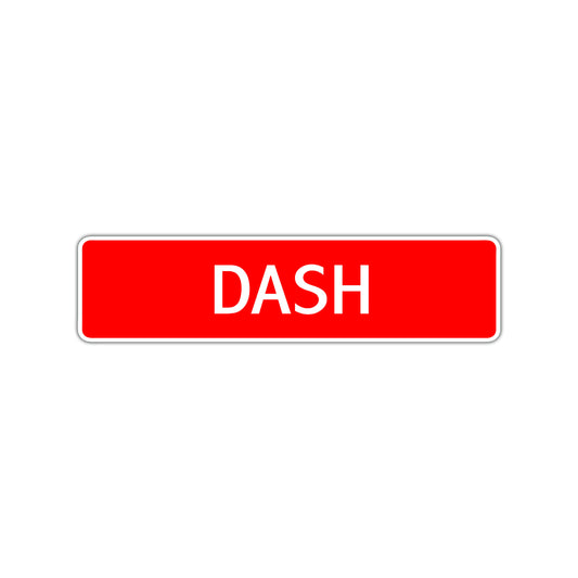 Dash Street Sign Children Name Room Plate