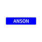 Anson Street Sign Children Name Room Plate