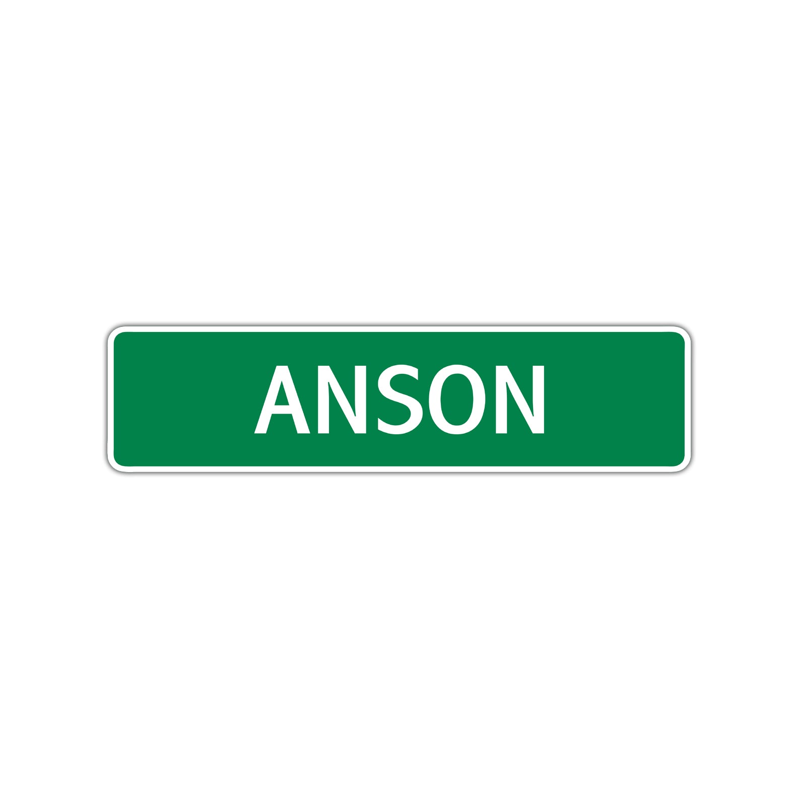 Anson Street Sign Children Name Room Plate