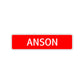 Anson Street Sign Children Name Room Plate