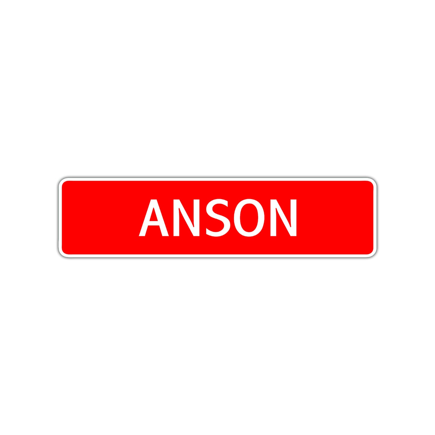 Anson Street Sign Children Name Room Plate
