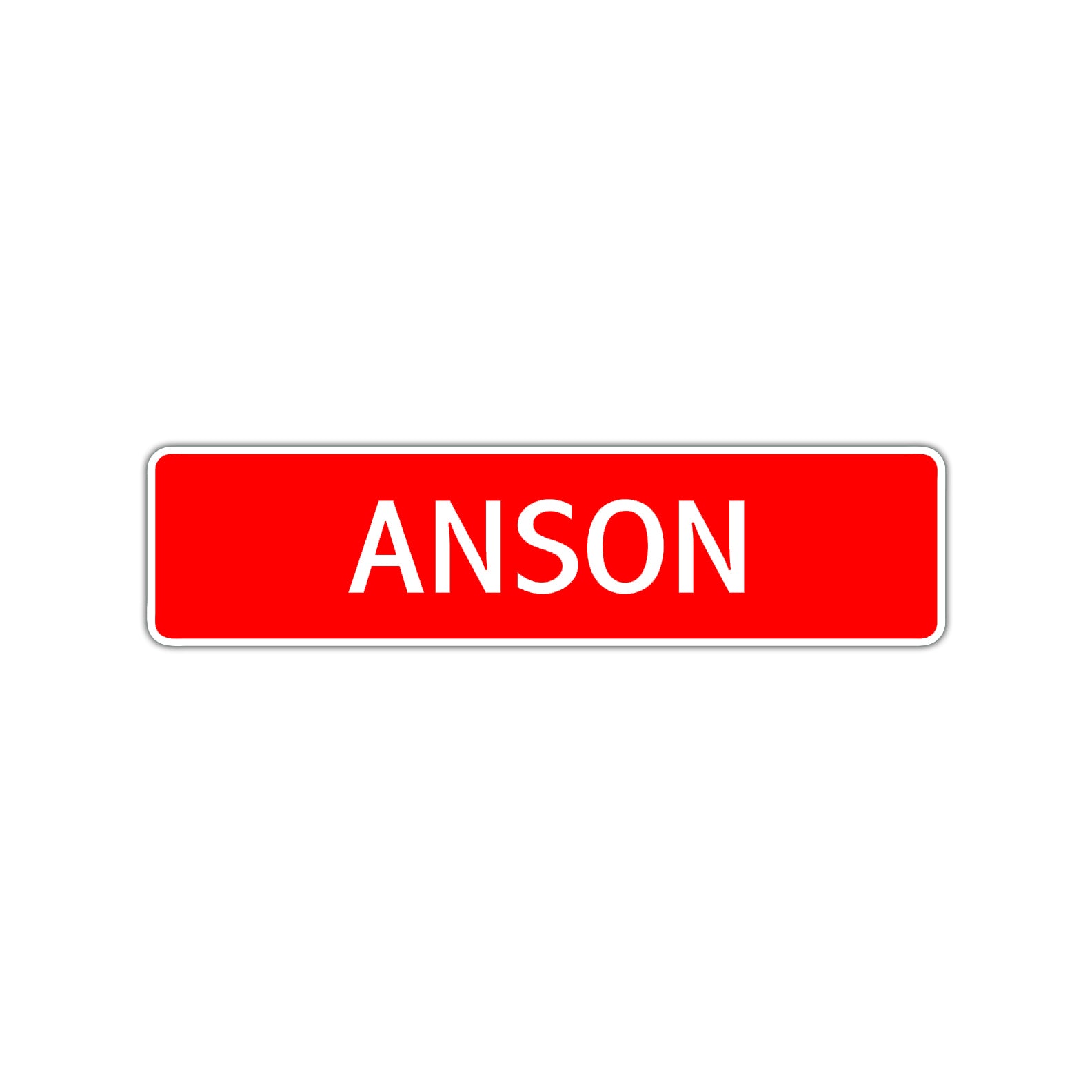 Anson Street Sign Children Name Room Plate
