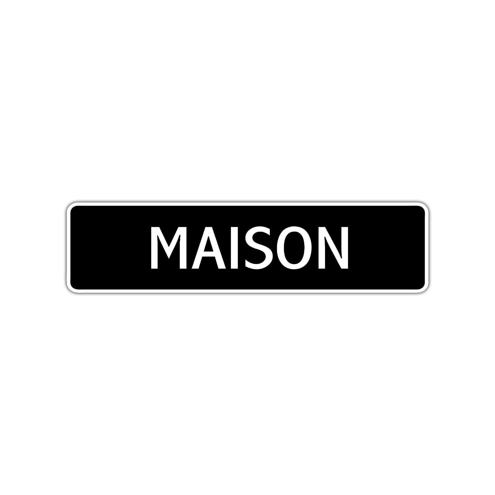 Maison Street Sign Children Name Room Plate