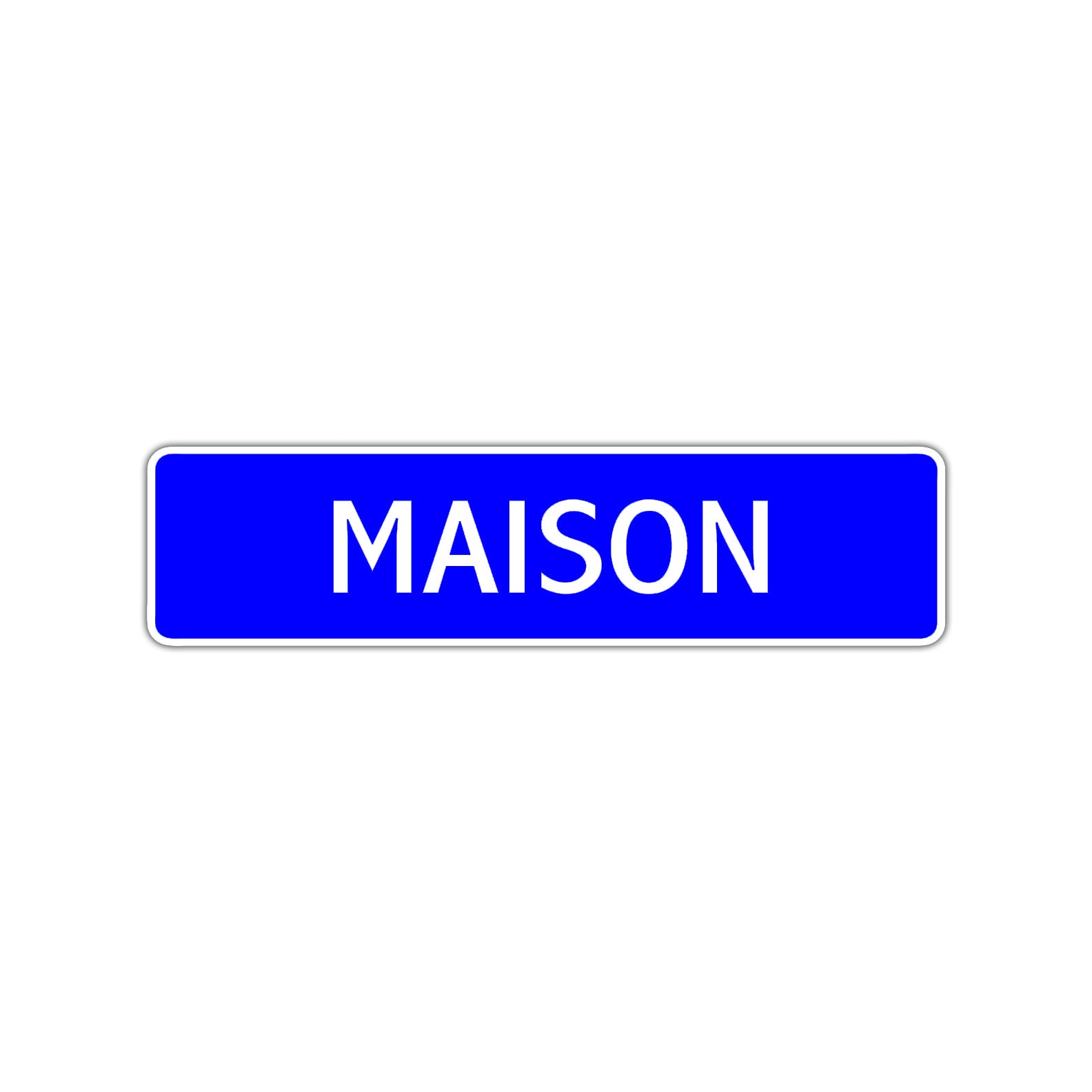 Maison Street Sign Children Name Room Plate