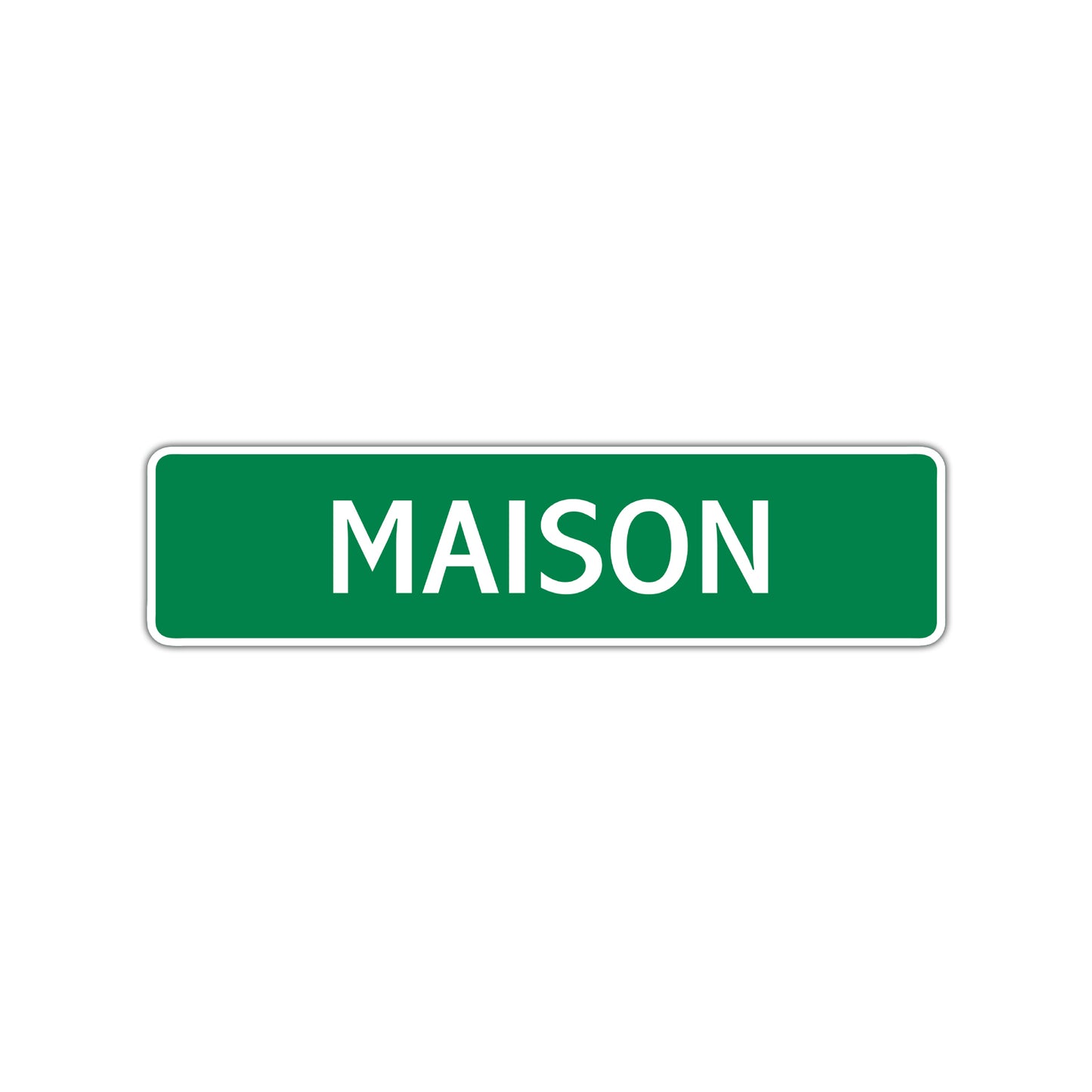Maison Street Sign Children Name Room Plate