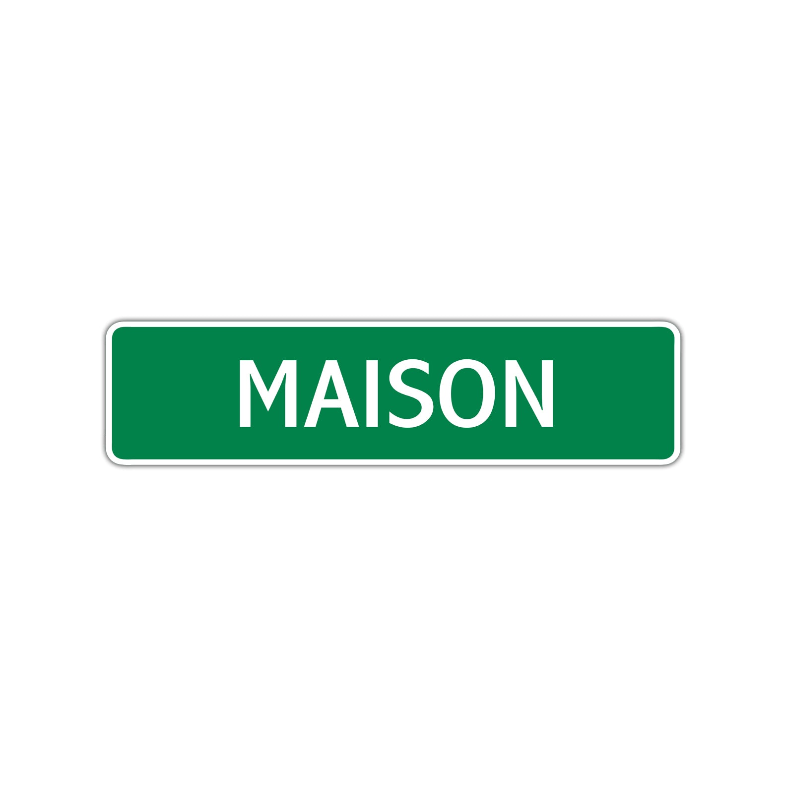 Maison Street Sign Children Name Room Plate