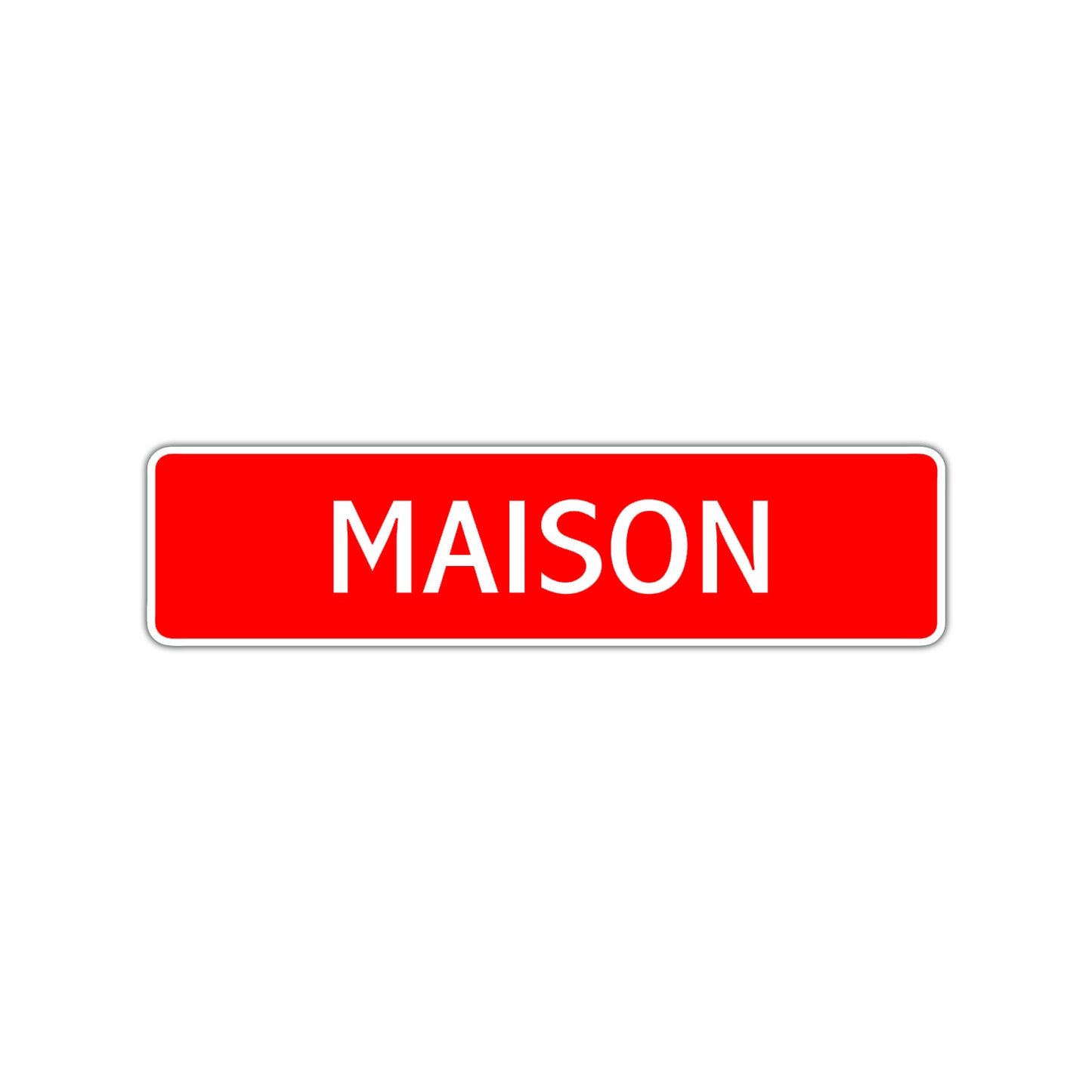 Maison Street Sign Children Name Room Plate