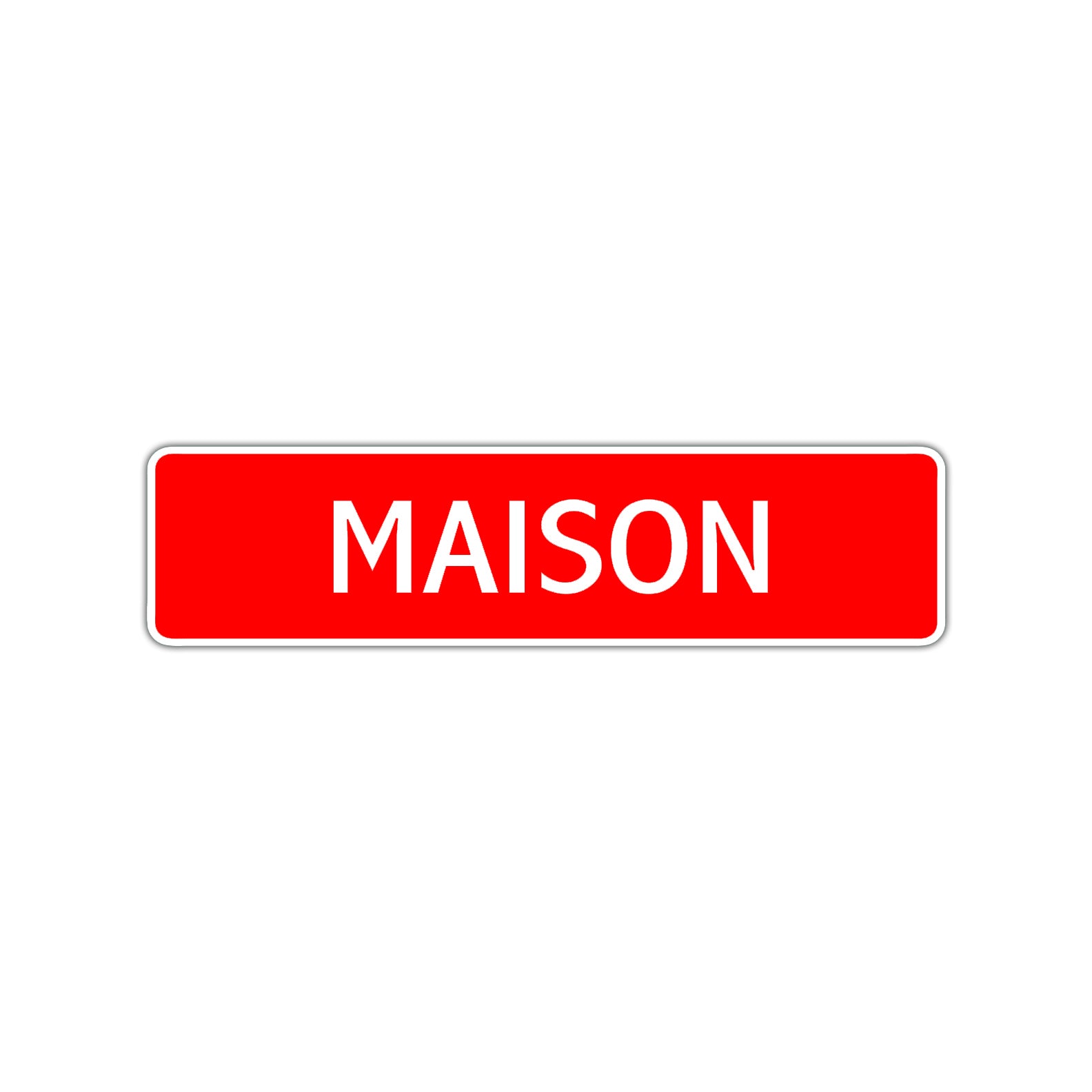 Maison Street Sign Children Name Room Plate